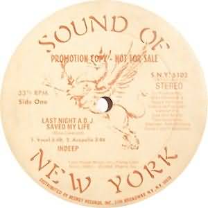 Sound Of New York; Indeep